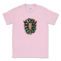 Bubblegum Pink Western Gemstone Bull Skull Classic Tee - Bettercallsaul