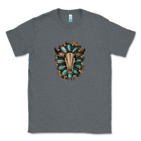 Charcoal Heather Western Gemstone Bull Skull Classic Tee - Bettercallsaul