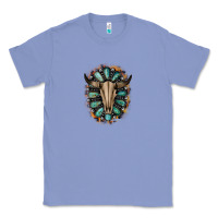 Colony Blue Western Gemstone Bull Skull Classic Tee - Bettercallsaul