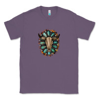 Lavender Western Gemstone Bull Skull Classic Tee - Bettercallsaul