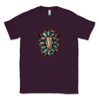 Plum Western Gemstone Bull Skull Classic Tee - Bettercallsaul
