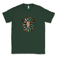 Sports Green Western Gemstone Bull Skull Classic Tee - Bettercallsaul