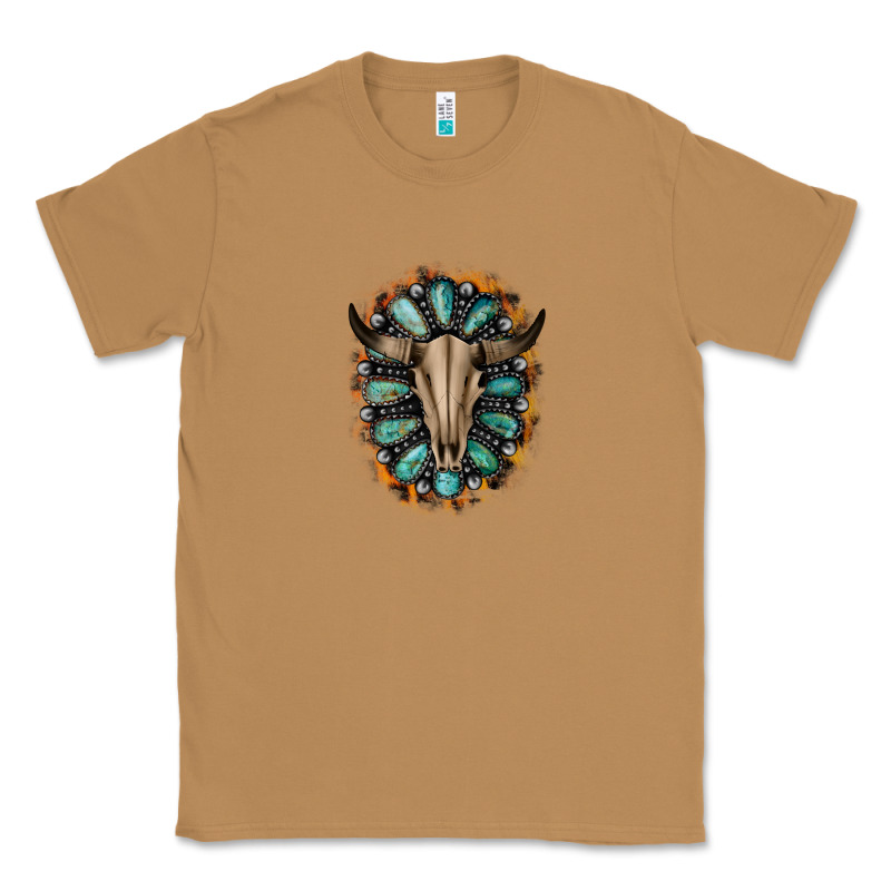 Western Gemstone Bull Skull Classic Tee by Bettercallsaul | Teevron