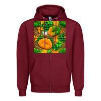Burgundy Irish lips seamless pattern digital paper Zipper Hoodie - BundleAndBundleShop