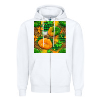 White Irish lips seamless pattern digital paper Zipper Hoodie - BundleAndBundleShop