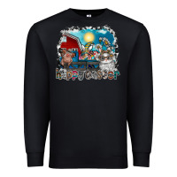 Black Happy Easter Premium Sweatshirt - CowhideDigitalArt