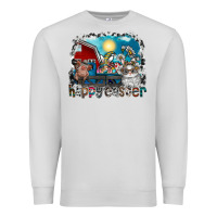 Dove Grey Happy Easter Premium Sweatshirt - CowhideDigitalArt