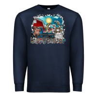 Navy Happy Easter Premium Sweatshirt - CowhideDigitalArt
