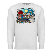 Oatmeal Heather Happy Easter Premium Sweatshirt - CowhideDigitalArt