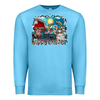 Ocean Blue Happy Easter Premium Sweatshirt - CowhideDigitalArt