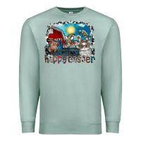 Seafoam Happy Easter Premium Sweatshirt - CowhideDigitalArt
