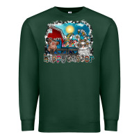 Sports Green Happy Easter Premium Sweatshirt - CowhideDigitalArt