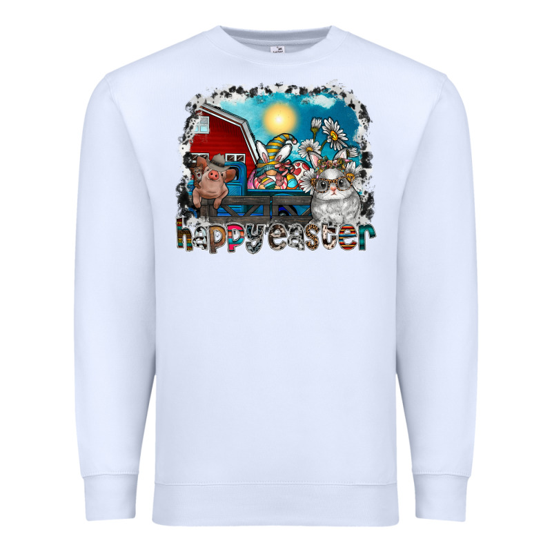 Happy Easter Premium Sweatshirt by CowhideDigitalArt | Teevron