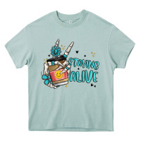 Arona staying alive Heavy Core Tee - MaliasSmallBusiness
