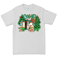 Dove Grey camp life Premium Tee - MaliasSmallBusiness