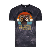 Cloud Black Because Goats Are Freaking Awesome Vintage Tee - Bettercallsaul