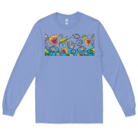Colony Blue sea shells Long Sleeve Tee - TumblerDesignByShophia