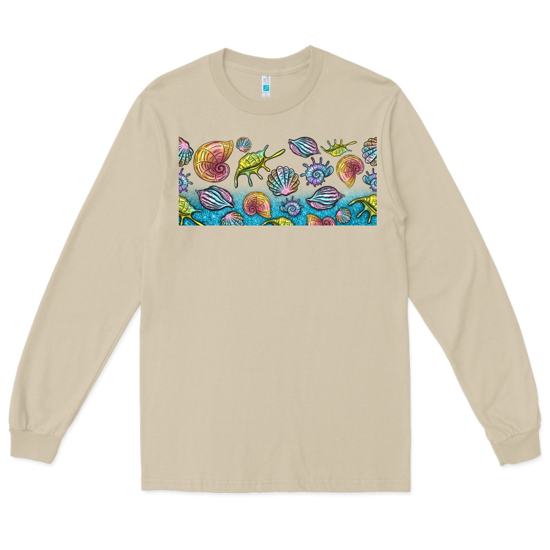 Sea Shells Long Sleeve Tee by TumblerDesignByShophia | Teevron