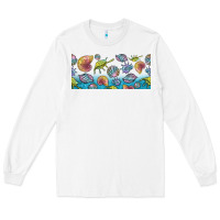 White sea shells Long Sleeve Tee - TumblerDesignByShophia