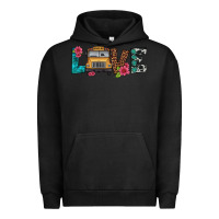 Pigment Black love school bus Urban Hoodie - Artiststas
