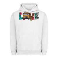 Pigment Lunar Rock love school bus Urban Hoodie - Artiststas