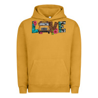Pigment Peanut Butter love school bus Urban Hoodie - Artiststas