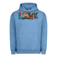 Pigment Pebble Blue love school bus Urban Hoodie - Artiststas