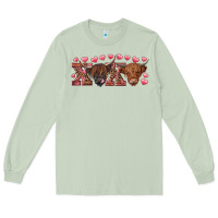 Matcha Xoxo highland cows Long Sleeve Tee - RanaPortraitStore