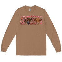 Toasted Coconut Xoxo highland cows Long Sleeve Tee - RanaPortraitStore