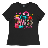 Black little miss second grade Ladies Tee - NancyCooperArtShop
