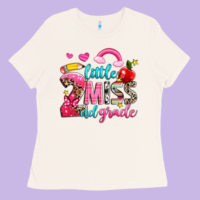 Little Miss Second Grade Ladies Tee Designed By Nancycooperartshop
