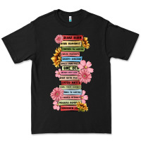 Black floral books Premium Tee - MaliasSmallBusiness