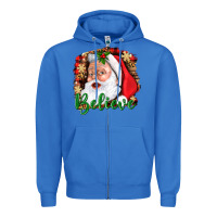 True Royal Believe And Santa Zipper Hoodie - BundleAndBundleShop