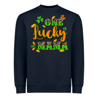Navy One lucky Mama St. Patrick's Day Heavyweight Sweatshirt - CowGirlArtShop