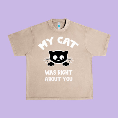 My Cat Was Right About You Urban Heavy Tee Designed By Bettercallsaul