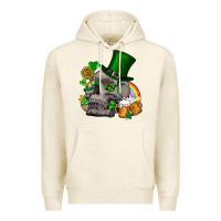 Tofu St Patrick's Day boho skull Premium Hoodie - FaDigitalArtStudio