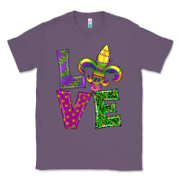 Lavender mardi gras love Classic Tee - RanaPortraitStore