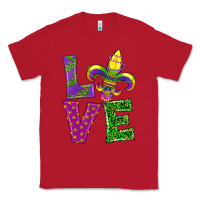 Red mardi gras love Classic Tee - RanaPortraitStore