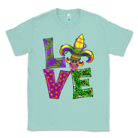 Seafoam mardi gras love Classic Tee - RanaPortraitStore