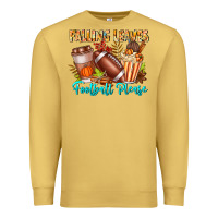 Antique Gold Falling Leaves Football Please Premium Sweatshirt - CowhideDigitalArt