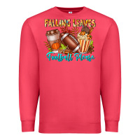 Cardinal Falling Leaves Football Please Premium Sweatshirt - CowhideDigitalArt
