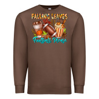 Chestnut Falling Leaves Football Please Premium Sweatshirt - CowhideDigitalArt