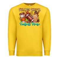 Lemon Falling Leaves Football Please Premium Sweatshirt - CowhideDigitalArt