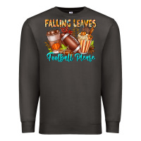 Smoke Falling Leaves Football Please Premium Sweatshirt - CowhideDigitalArt