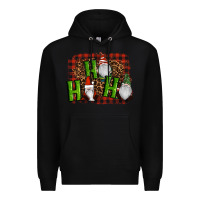 Black ho ho ho gnomes christmas Premium Hoodie - RanaPortraitStore