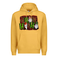 Mustard ho ho ho gnomes christmas Premium Hoodie - RanaPortraitStore