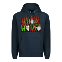 Navy ho ho ho gnomes christmas Premium Hoodie - RanaPortraitStore