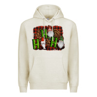 Oatmeal Heather ho ho ho gnomes christmas Premium Hoodie - RanaPortraitStore