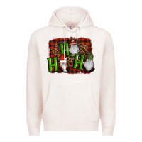 Pale Pink ho ho ho gnomes christmas Premium Hoodie - RanaPortraitStore