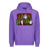 Purple ho ho ho gnomes christmas Premium Hoodie - RanaPortraitStore